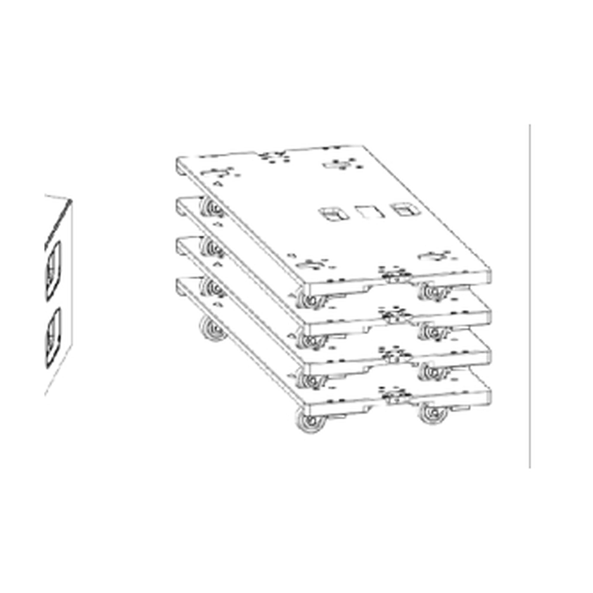 B28 SB Larger Images - Vertical transport cart for up to four B28 — Rigging & Accessories