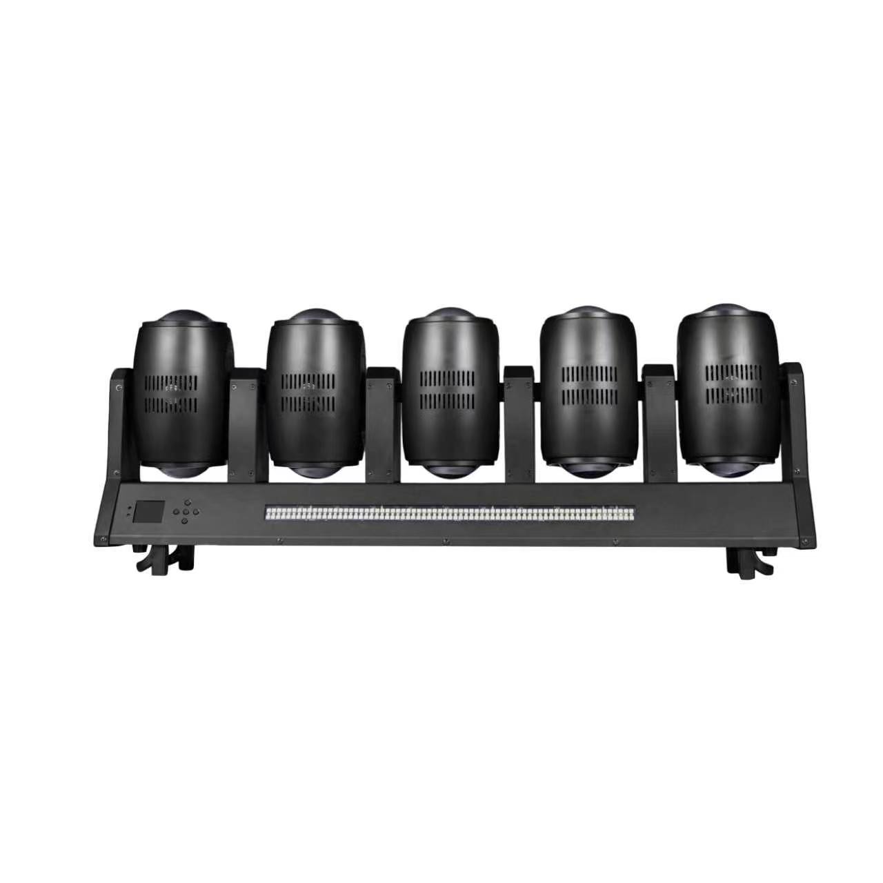 5-Head Double-Sided Infinite Rotation Beam Strobe Bar, 10 x 60W — product photo 1