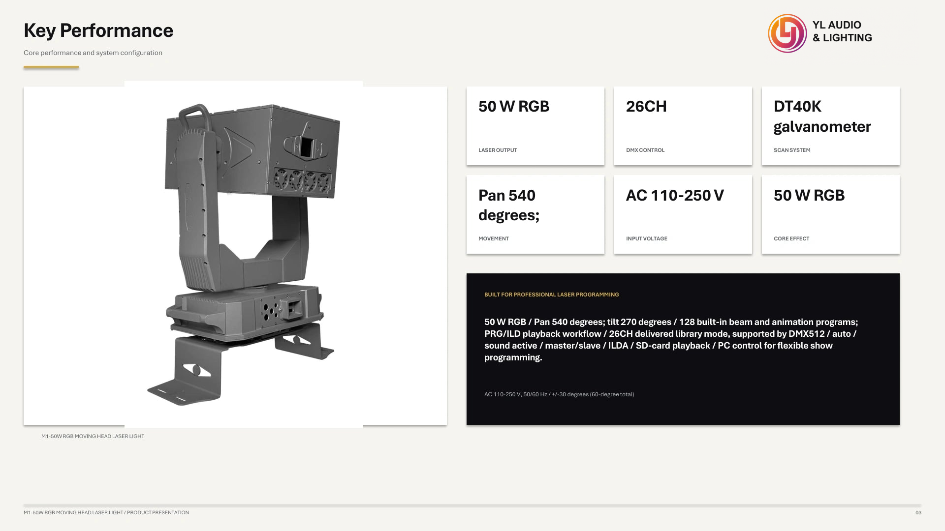 M1 50W RGB Moving Head Laser Light — product detail 3