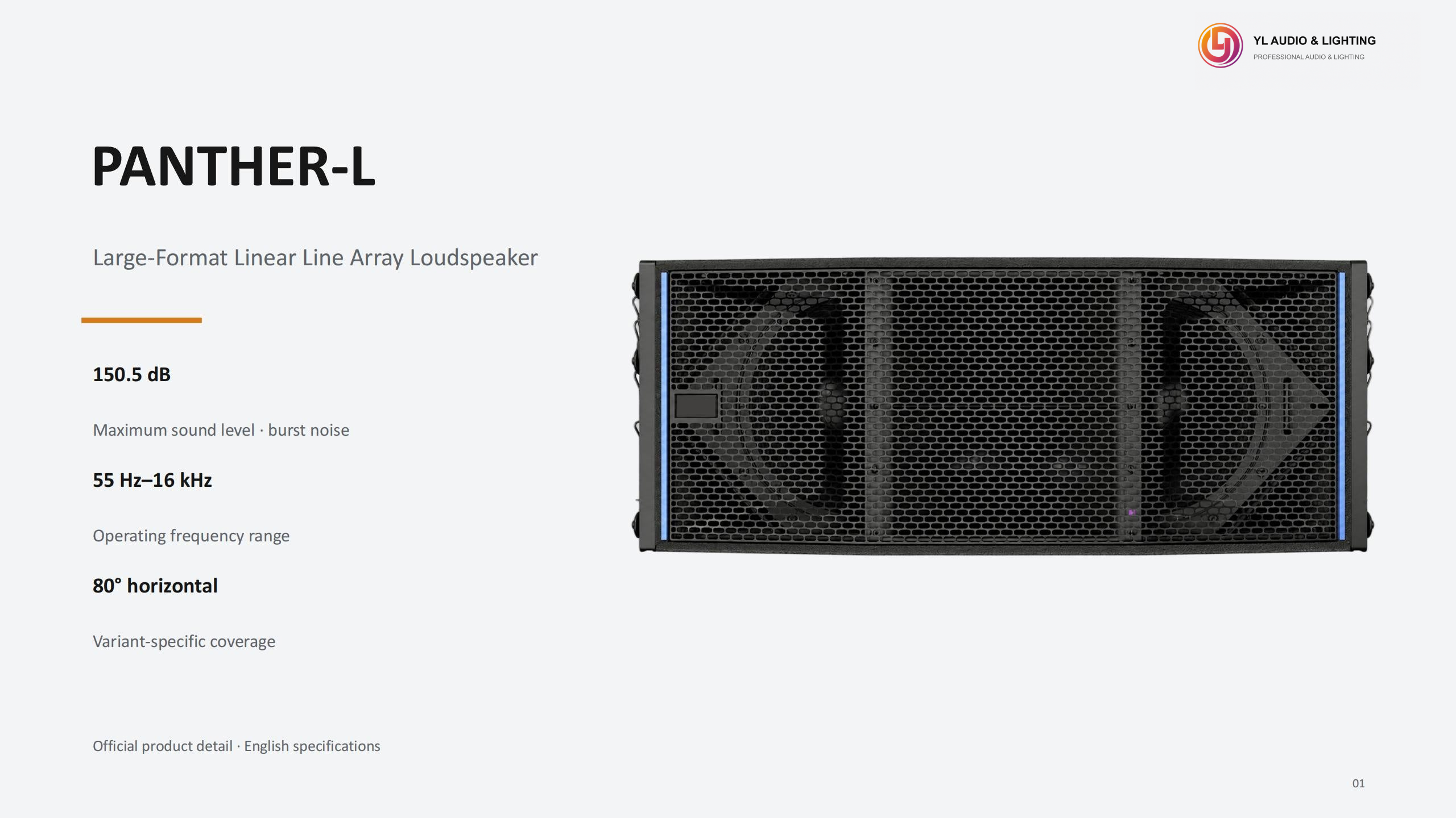 PANTHER-L-P212-W- P212 - Dual 12-inch Active Line Array — product detail 1