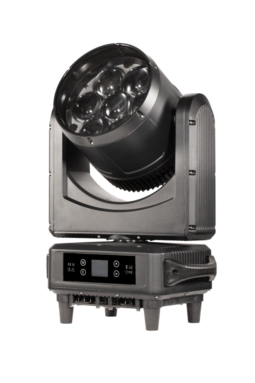 AURA 7 x 60W RGBW LED Zoom Wash Moving Head with Auxiliary LEDs — product photo 1