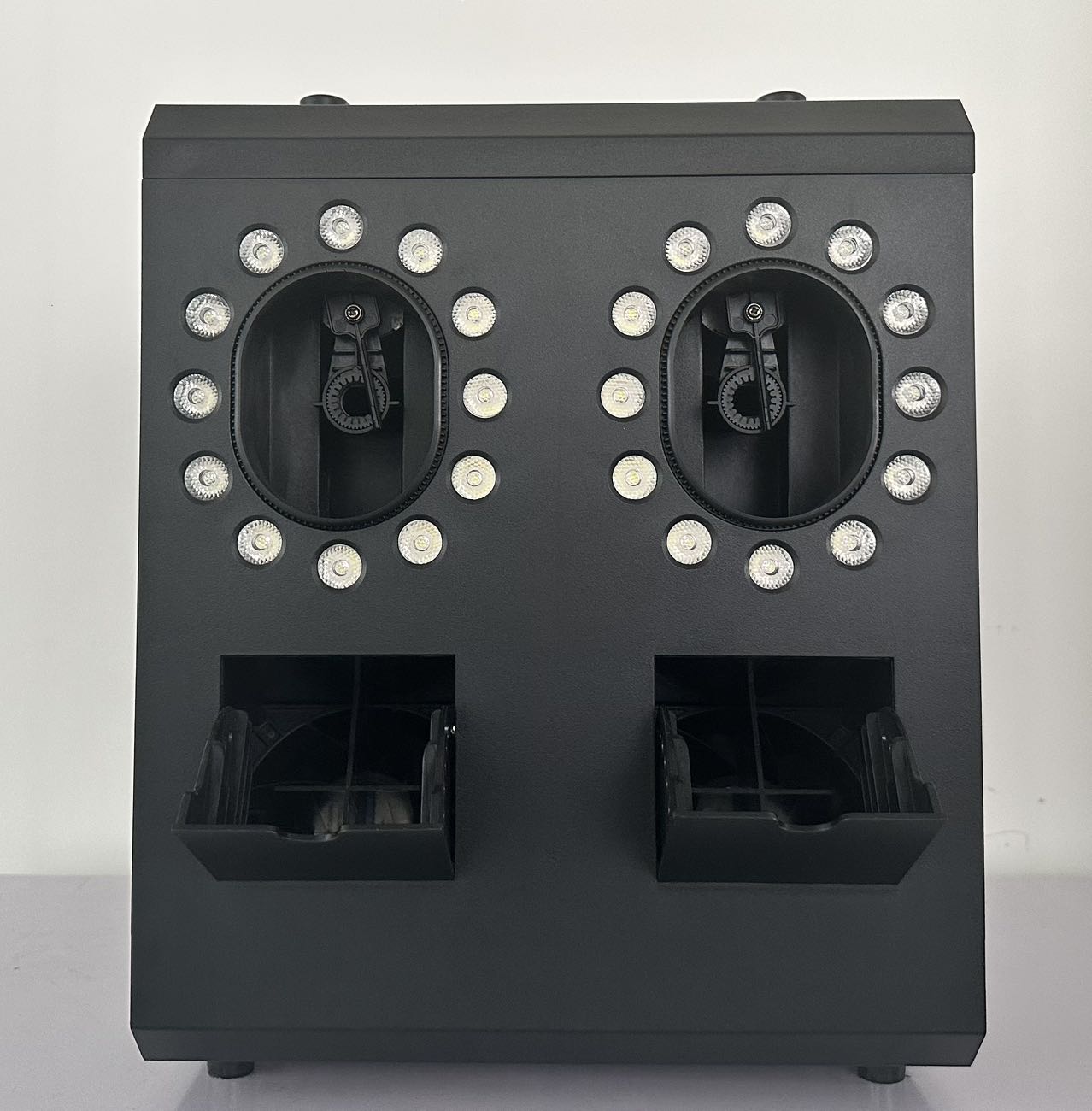 2-Head Fog Bubble Machine with RGBW LEDs, 900W — product photo 1