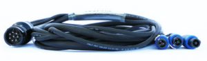 Speaker cable breakout CA-COM > 2 NL-2 + 1 NL4 3m length — Audio Cables