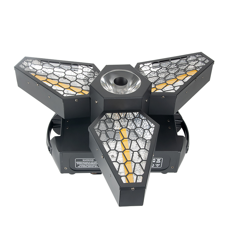 Maple-Leaf LED Retro Effect Light with Infinite Rotation and Center Beam — product photo 1