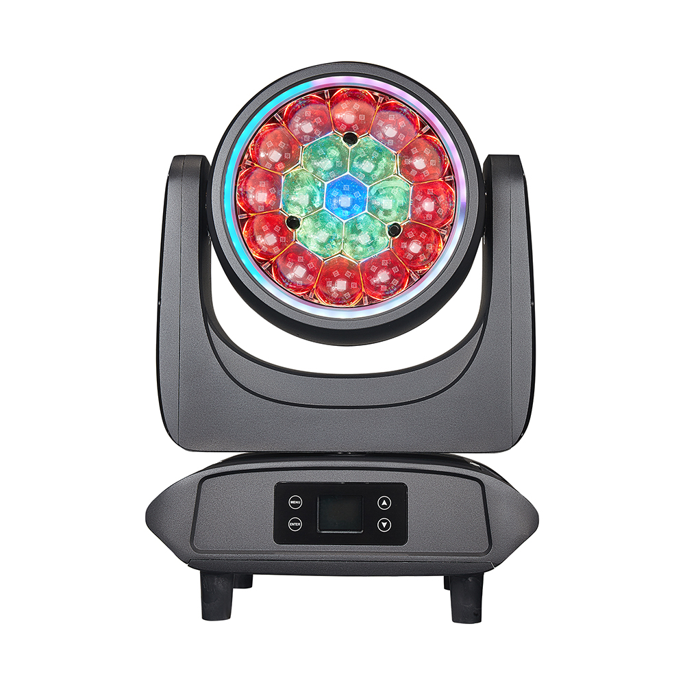 Mini 19 x 40W RGBW LED Outdoor IP65 Zoom Wash with LED Ring and Pixels