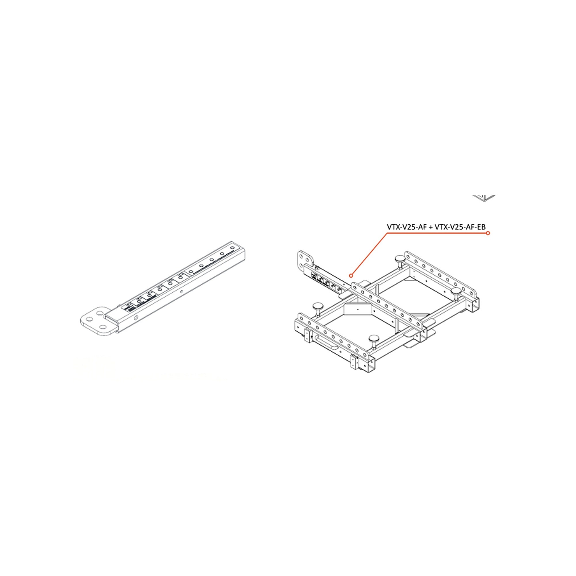 VTX-V25-AF-EB Extension Bar — Rigging & Accessories