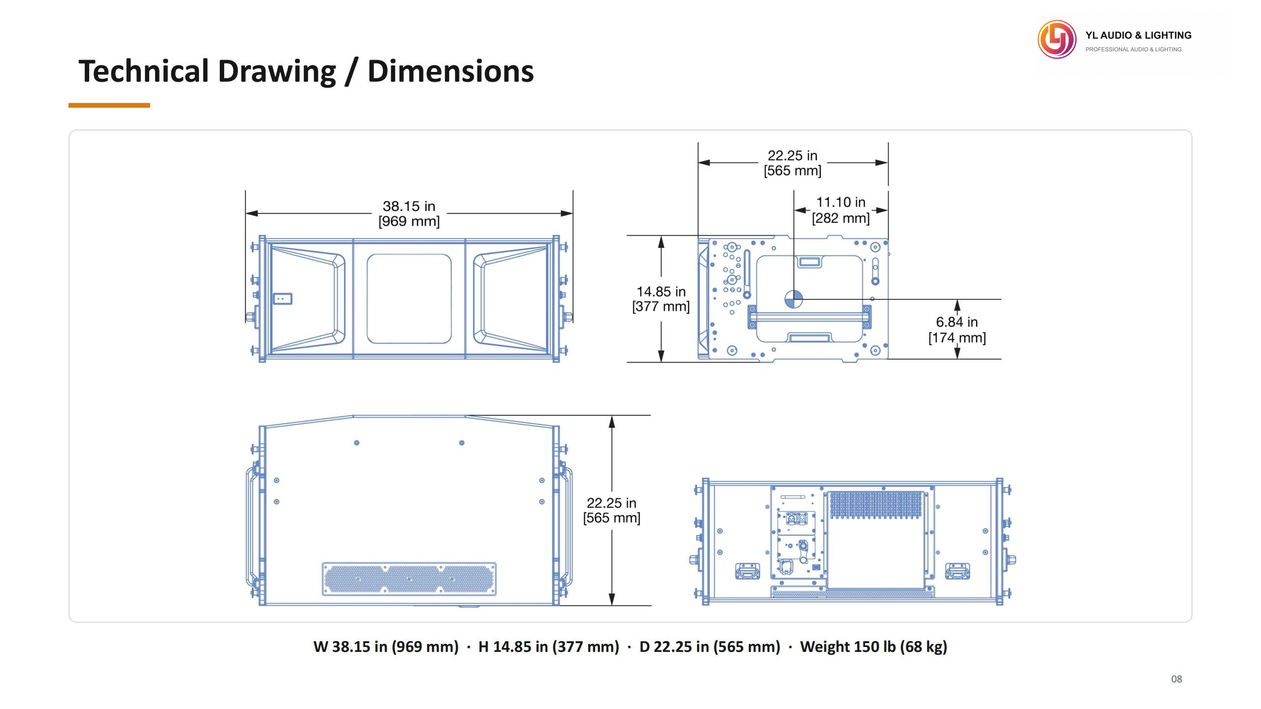 PANTHER-L-P212-W- P212 - Dual 12-inch Active Line Array — product detail 8