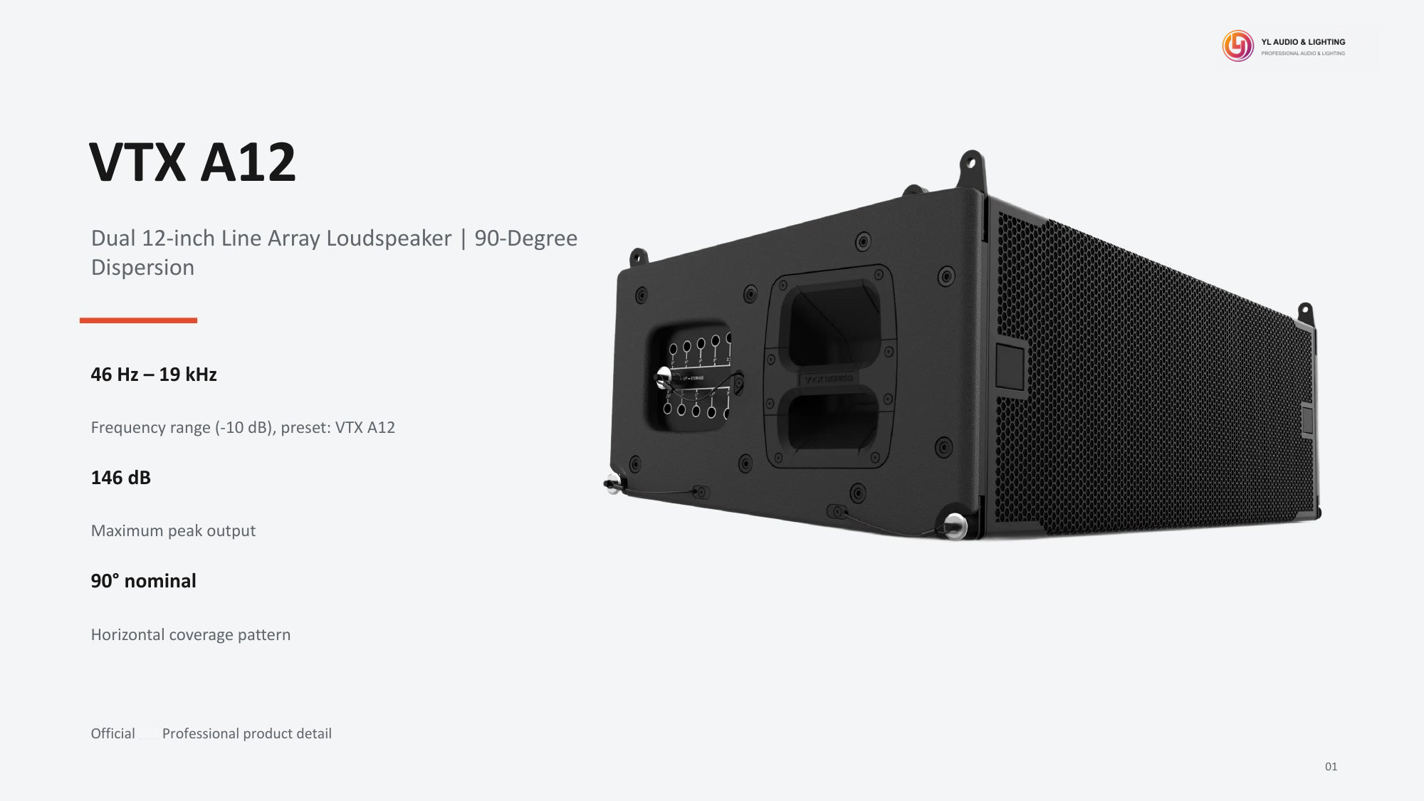VTX A12 Dual 12-Inch Line Array Loudspeaker — product detail 1