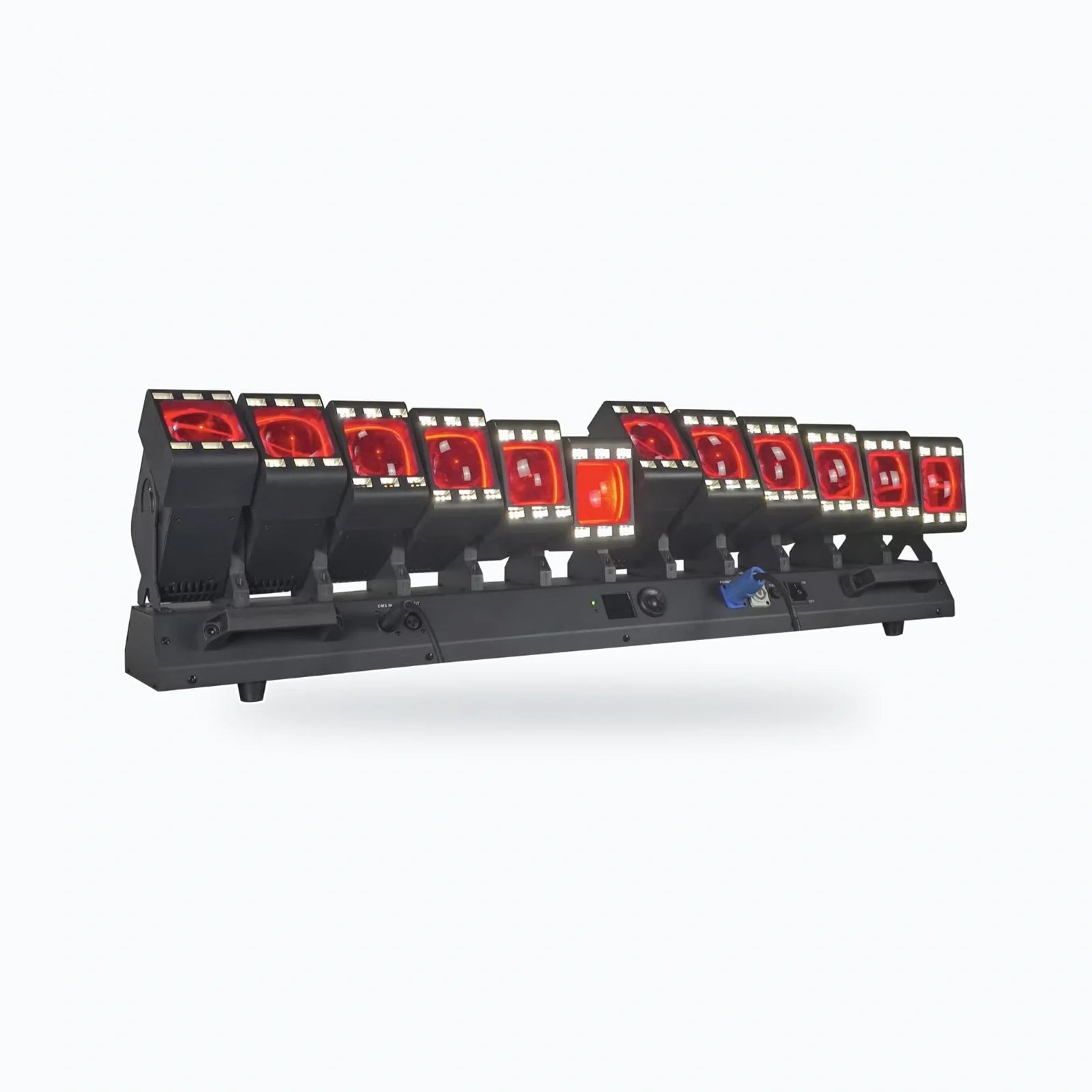 12-head RGBW kinetic pixel bar with auxiliary light — Kinetic Pixel Moving Bar Light