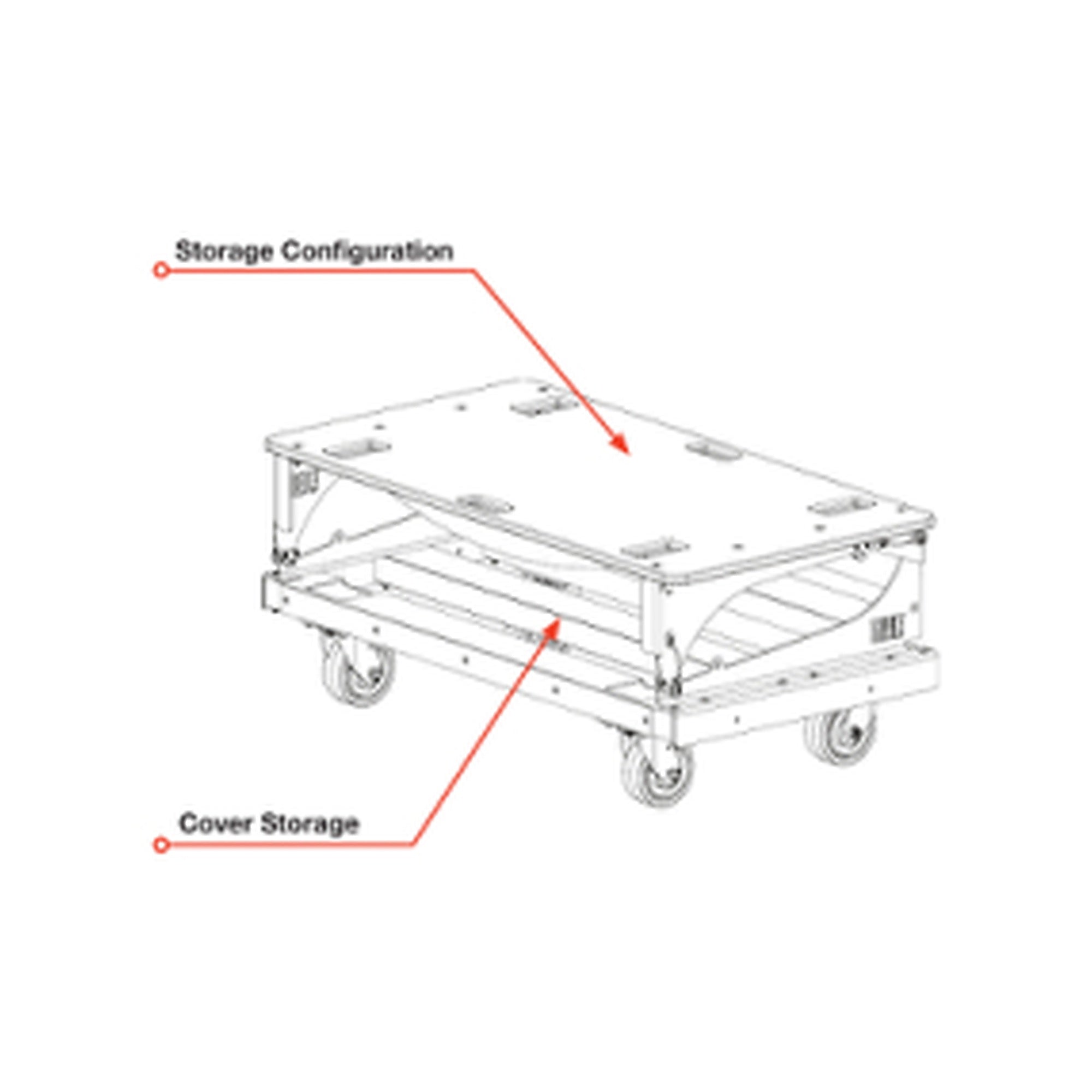 A12Larger Images - Vertical transport cart for (4) A12 enclosures — Rigging & Accessories