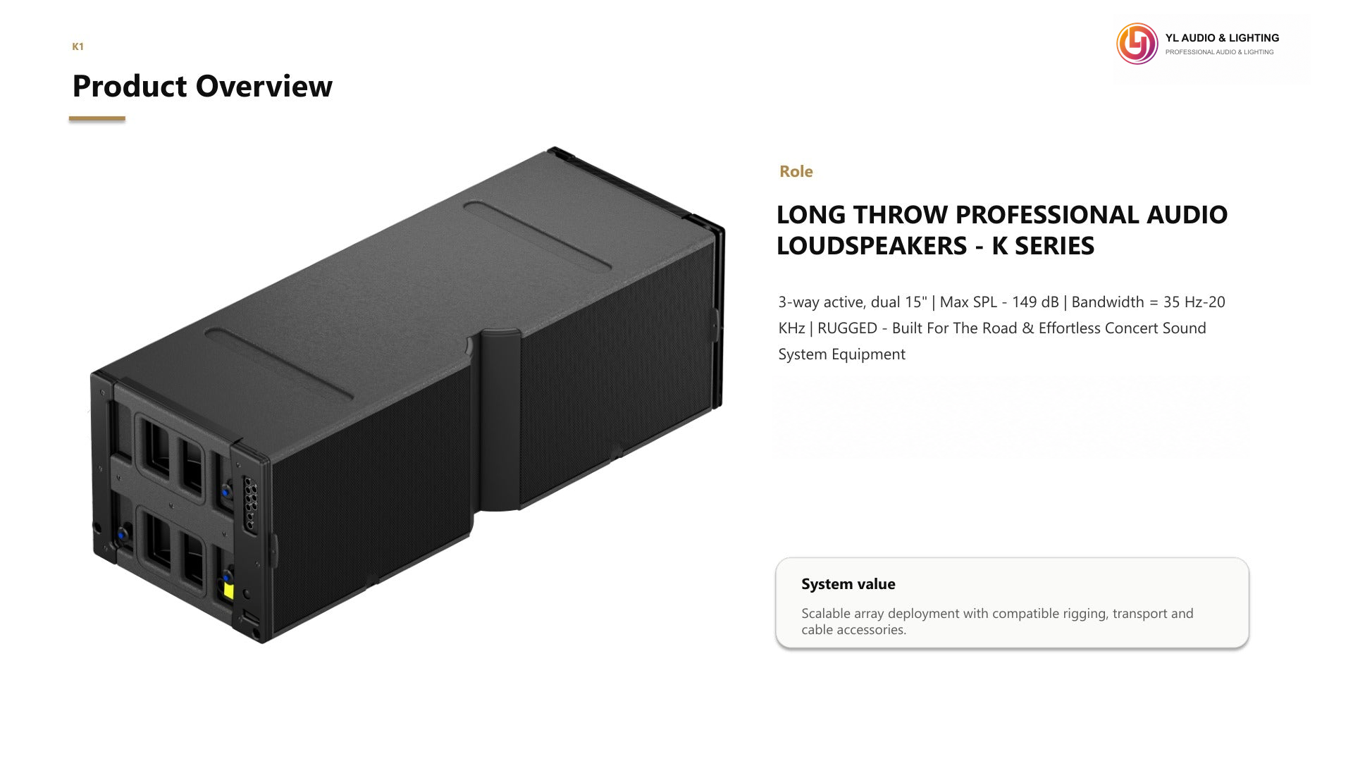 K1-K215-Large-format line array, 3-way active, dual 15'' LF — product detail 2