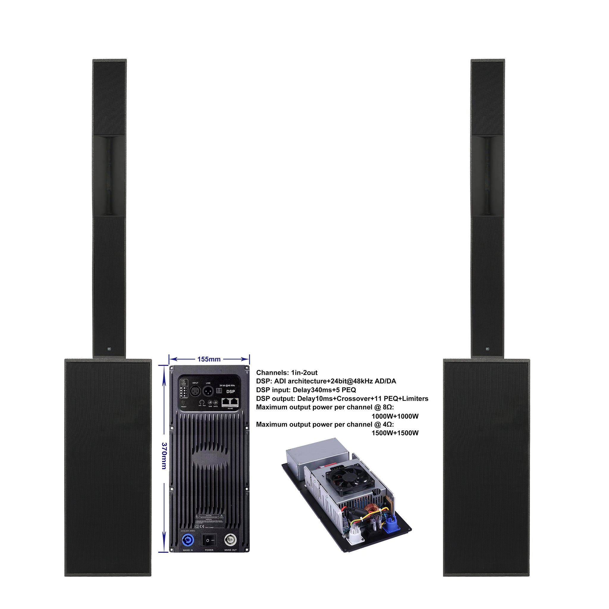 SY5 Active 2-Way Column Loudspeaker — Column Loudspeakers