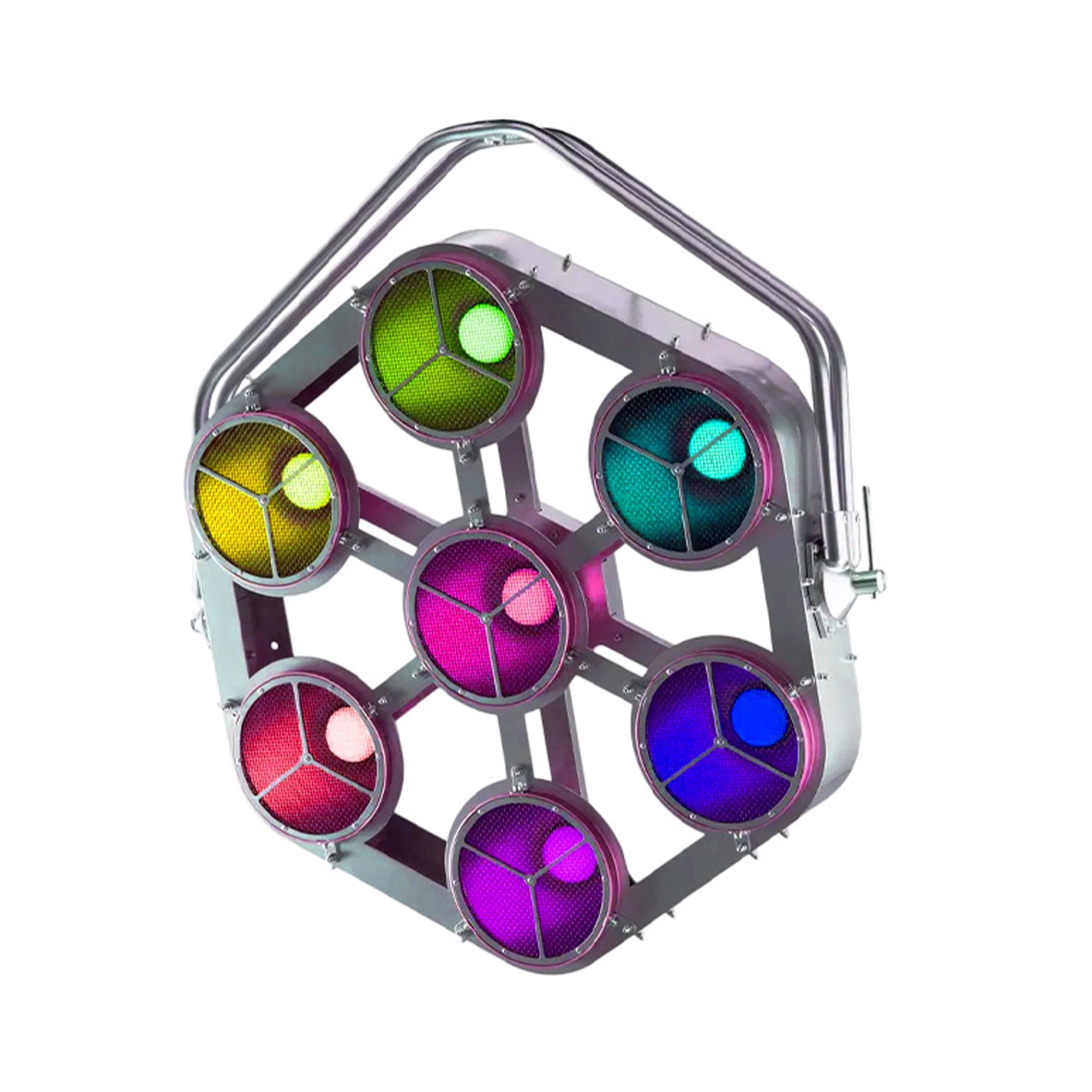 Seven full-color LED retro lights — LED Strobe / Blinder / Retro Effect Light