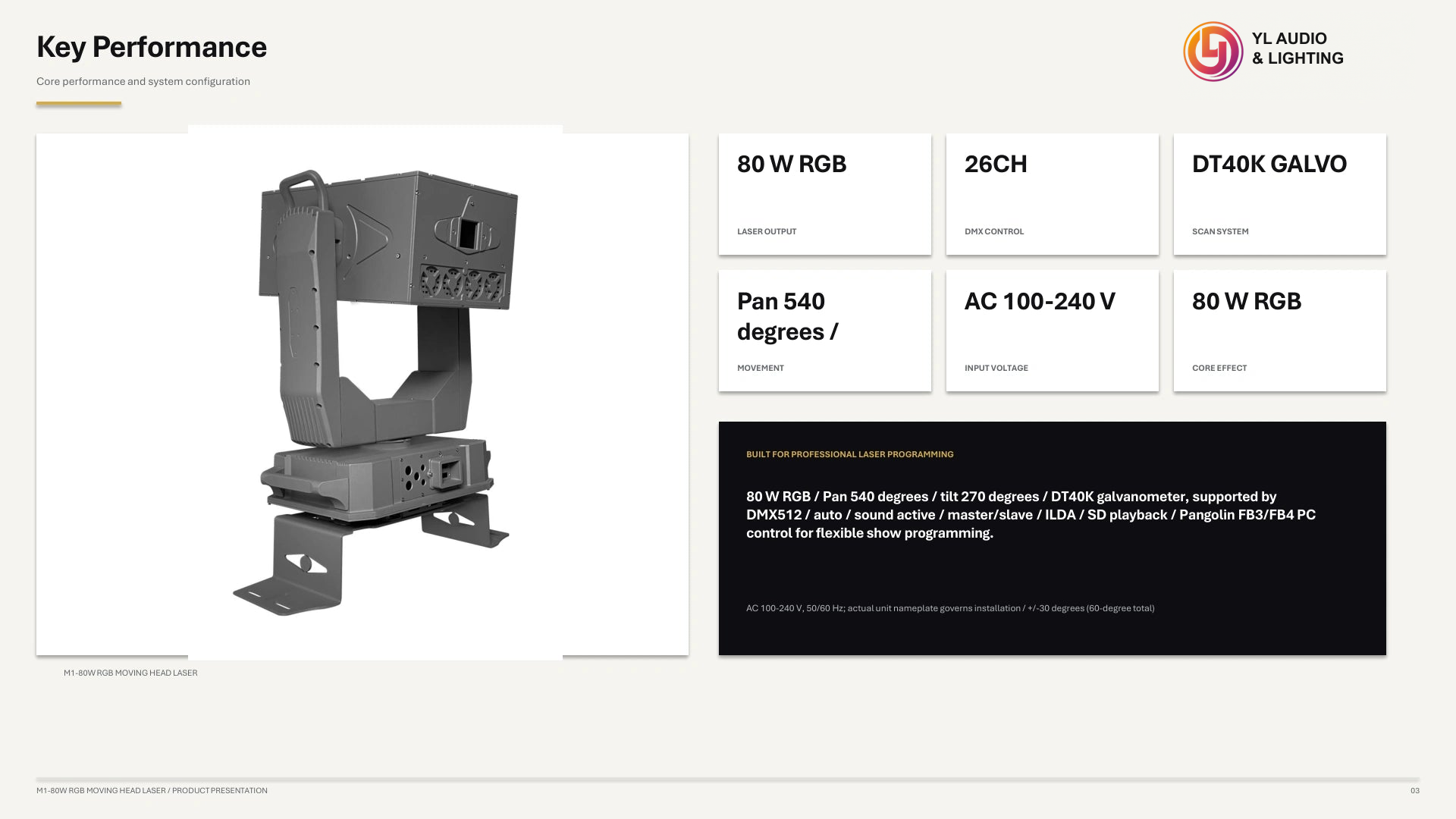 M1 80W RGB Moving Head Laser — product detail 3