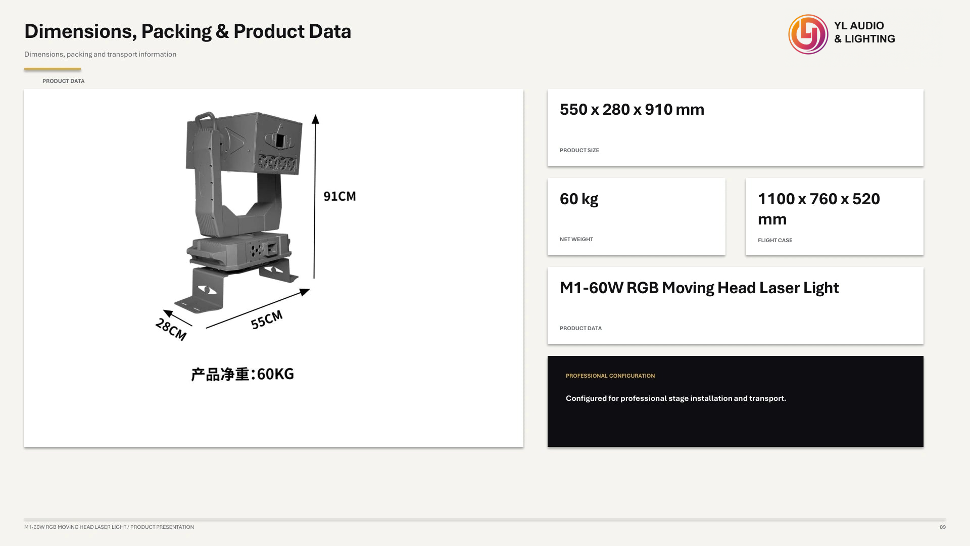 M1 60W RGB Moving Head Laser Light — product detail 9