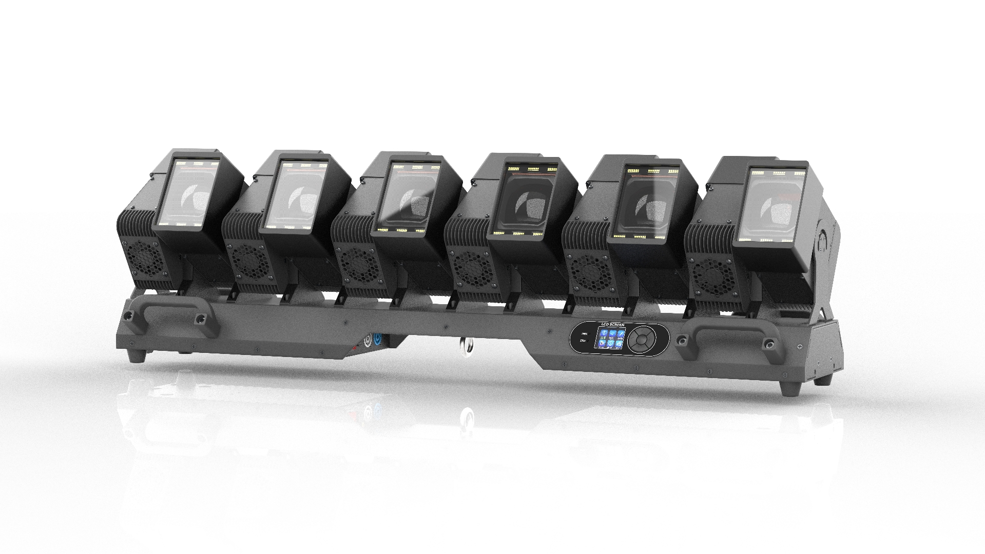 12 x 60W RGBW Kinetic Moving Bar with Gold and Cool White LEDs — Paired Heads