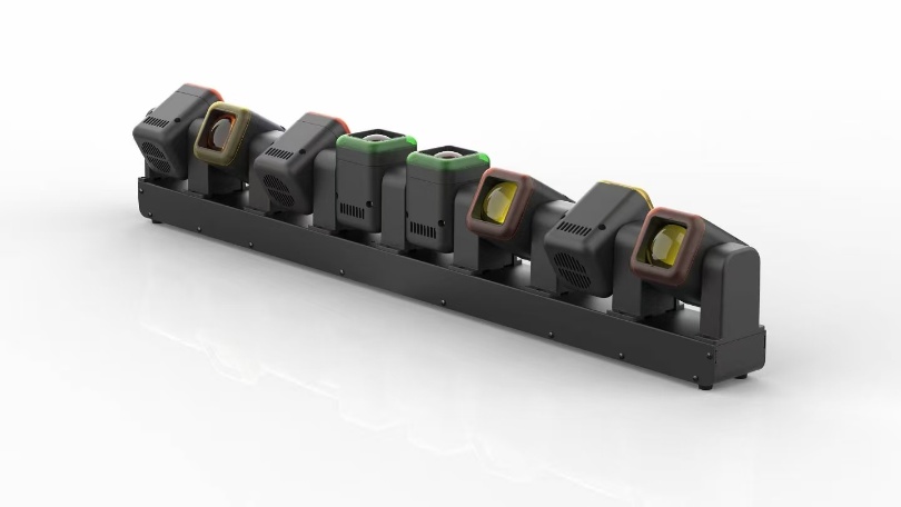 8-Head RGBW Kinetic Moving Bar Light with Zoom — product photo 1