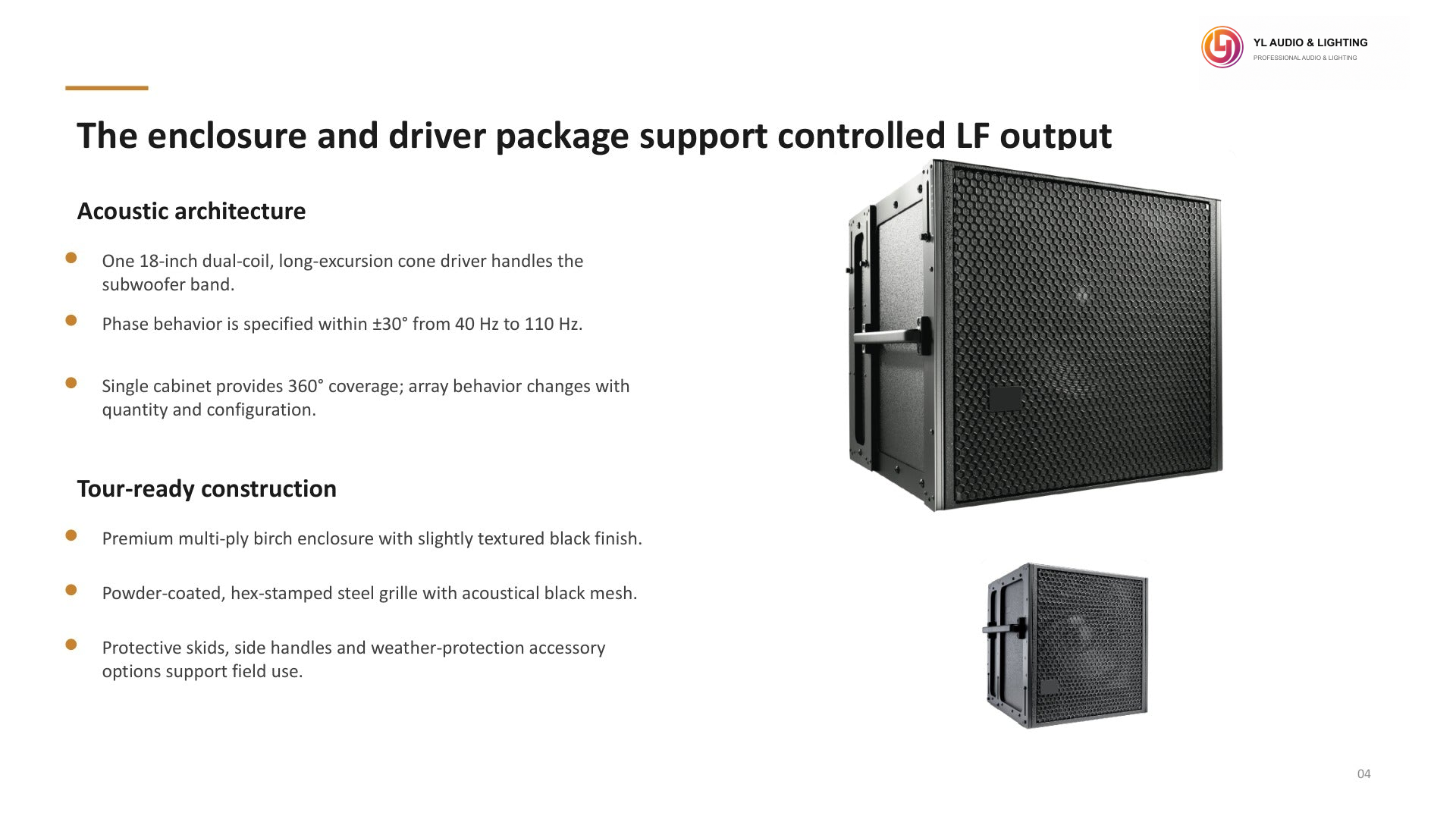900-LFC-LFC115- LFC115 - Single 18-inch Active Subwoofer Compact Low Frequency Control Element — product detail 4