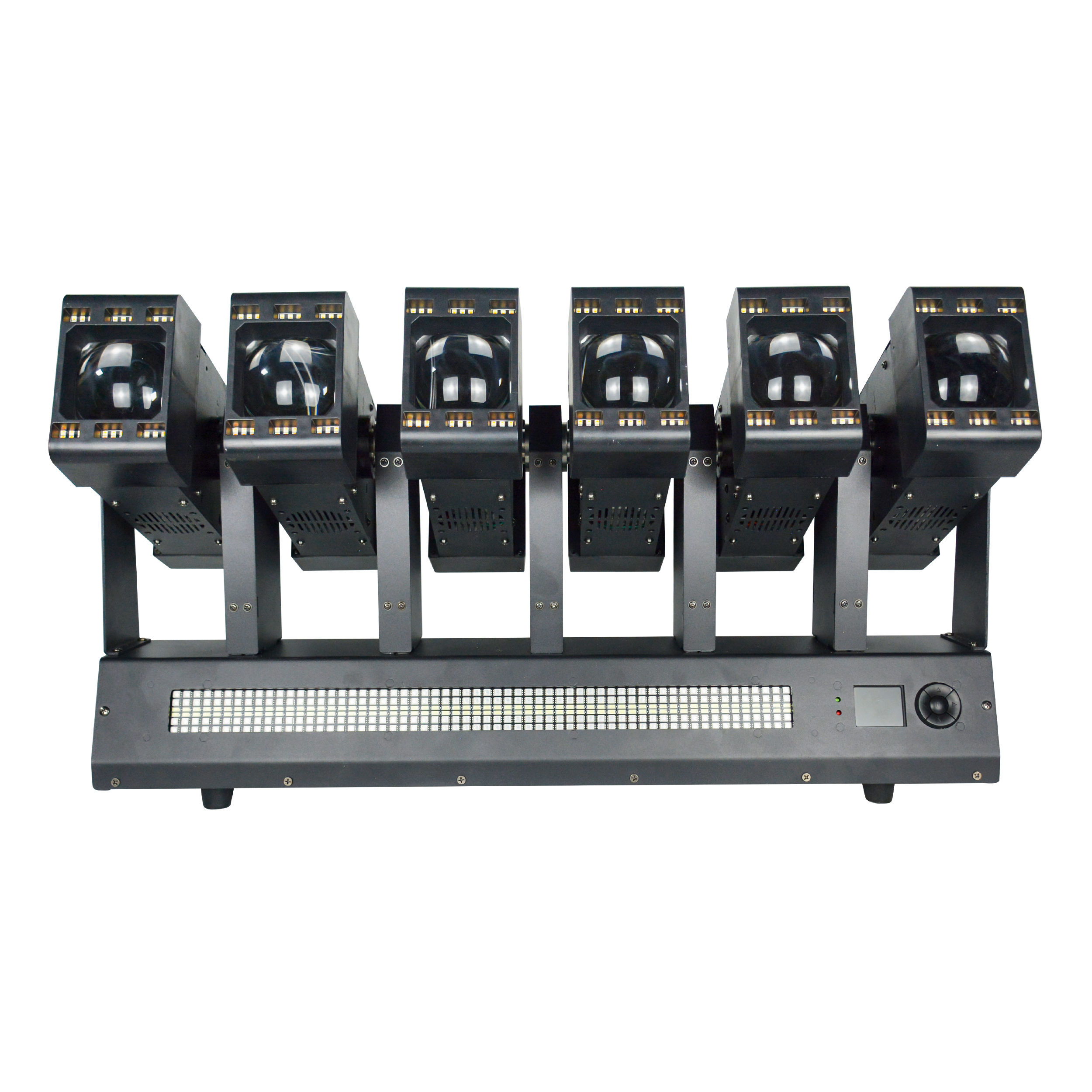 6-Head Double-Sided Infinite Rotation Tornado Bar Light — product photo 1
