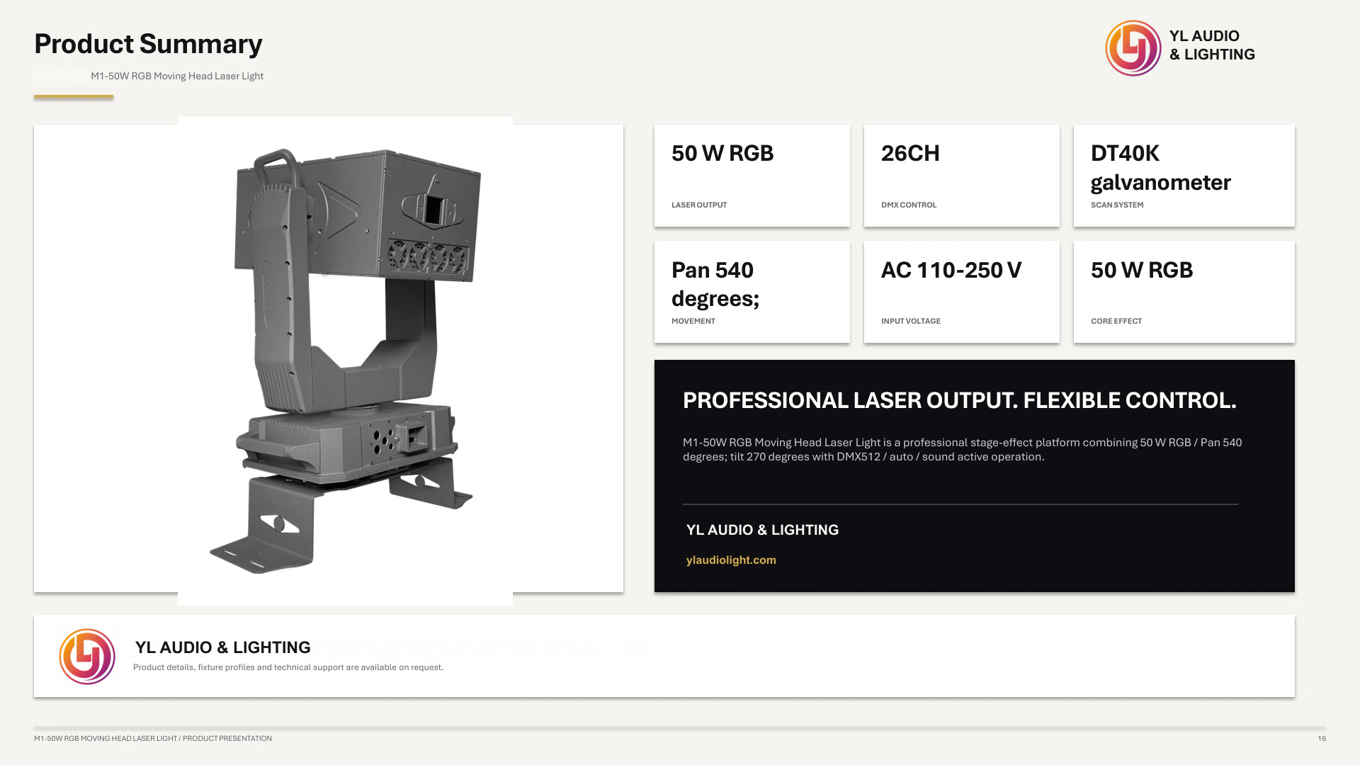 M1 50W RGB Moving Head Laser Light — product detail 16