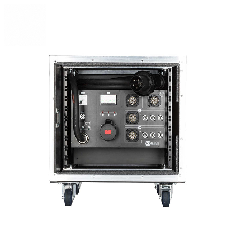 PR 63 63A Three-Phase Power Distribution Rack for Active PA Systems — Audio Cables
