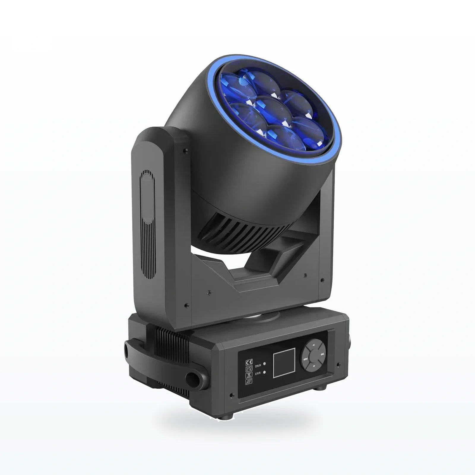 Mini 7 x 40W Bee-Eye Moving Head with LED Ring — Bee-Eye Wash Moving Head Light