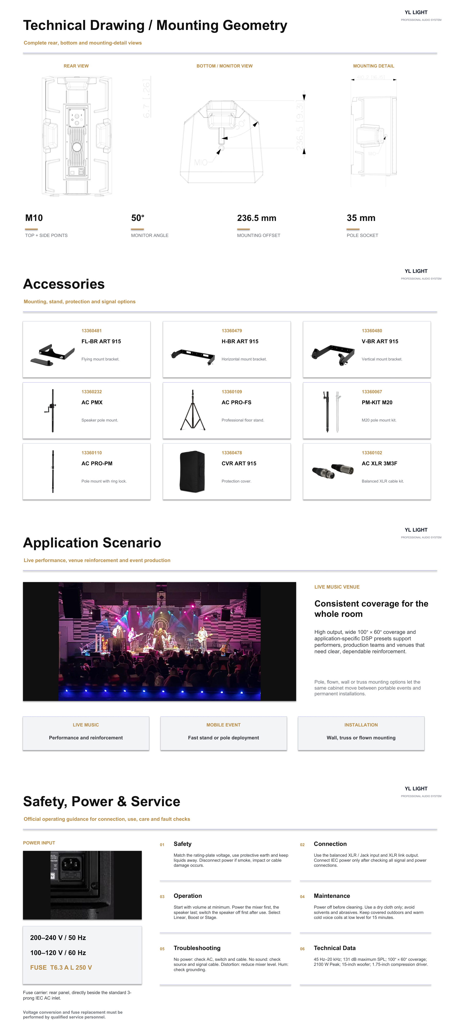 NX915-A illustrated product details, pages 9 to 12