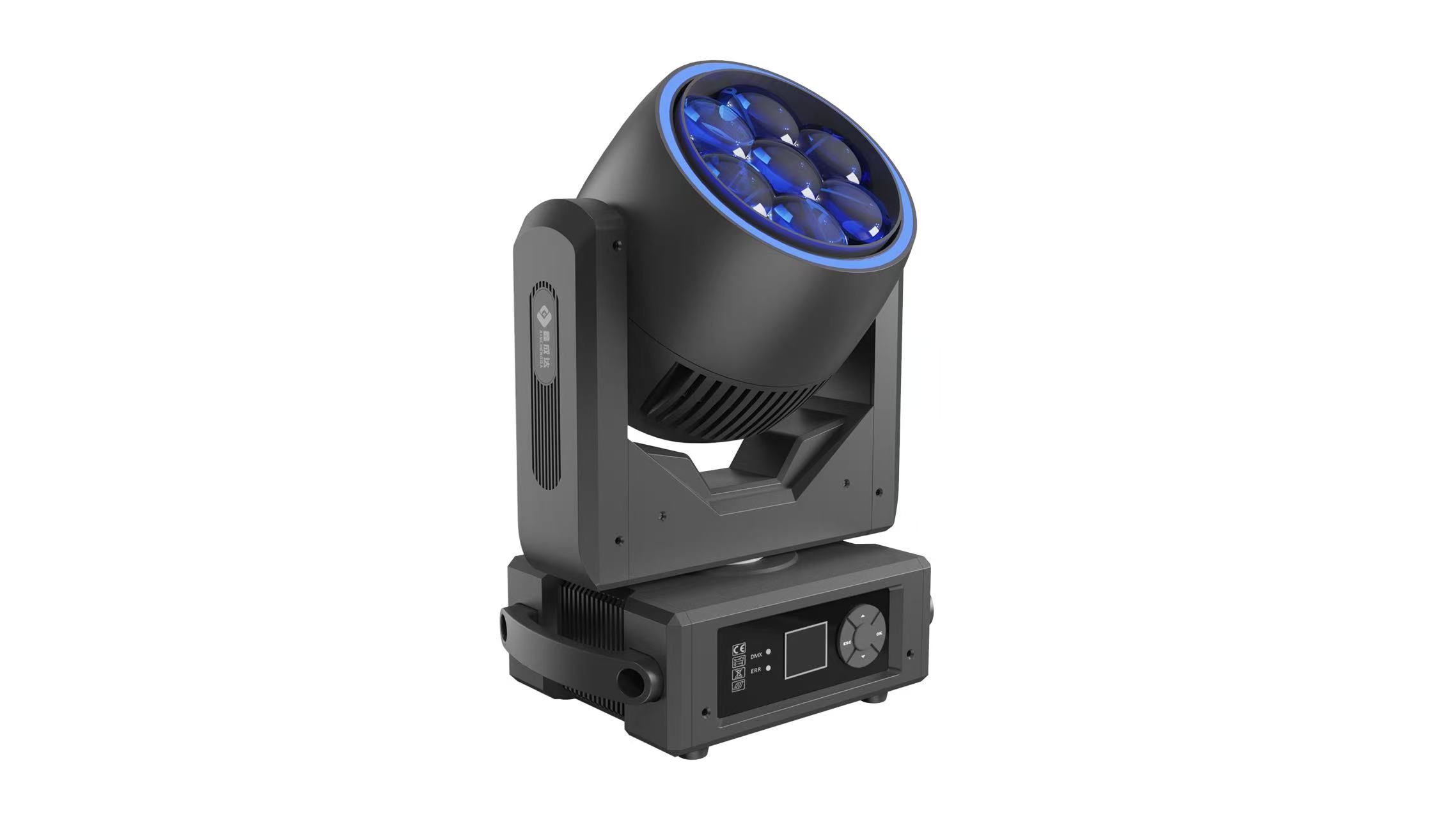 Mini 7 x 20W RGBW LED Bee Eye Moving Head with LED Ring — product photo 1