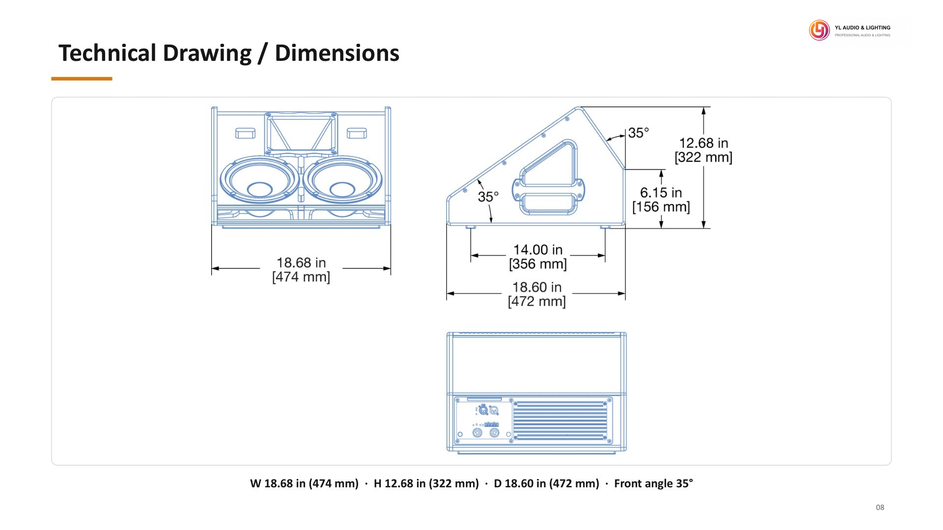MJF-208-MSM-208- MSM-208 - Dual 8-inch Active Stage Monitor — product detail 8