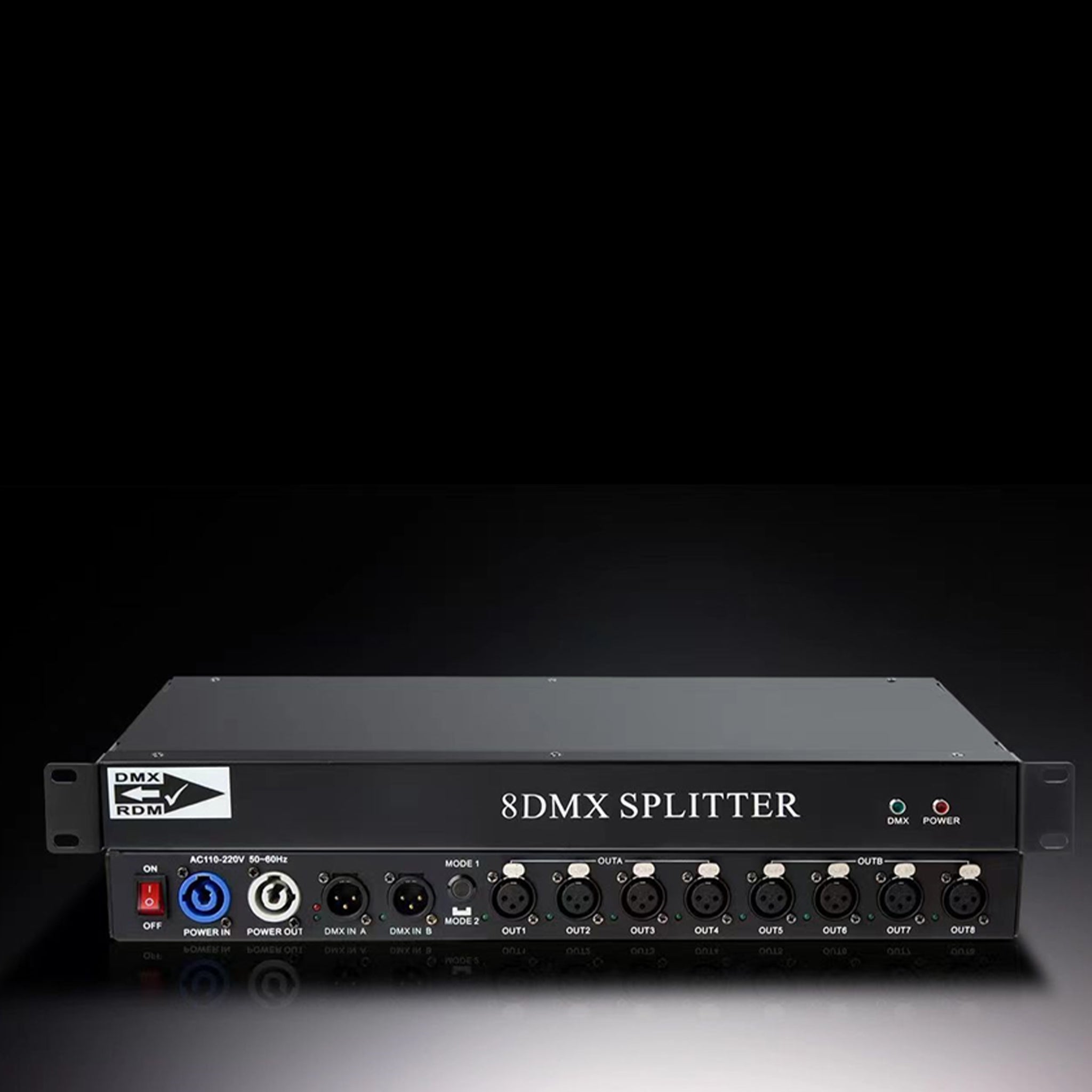 RDM DMX-8 splitter — Lighting Control