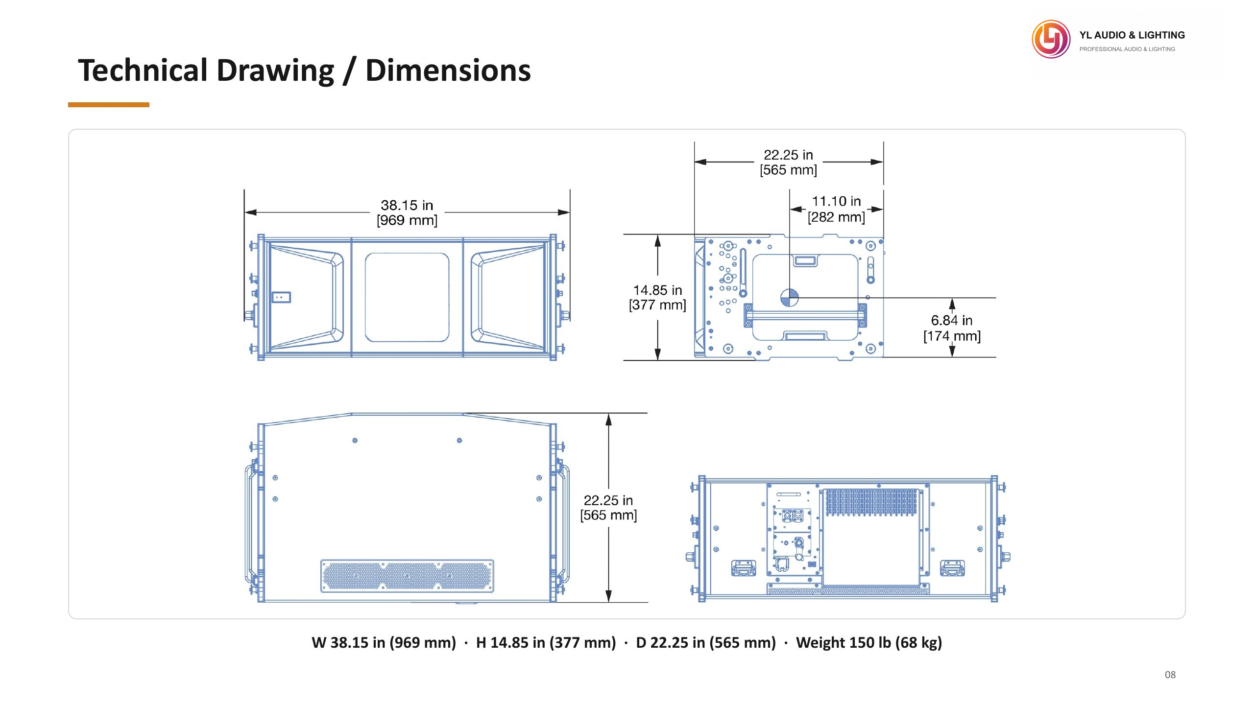 PANTHER-M-P212-F- P212 - Dual 12-inch Active Line Array — product detail 8